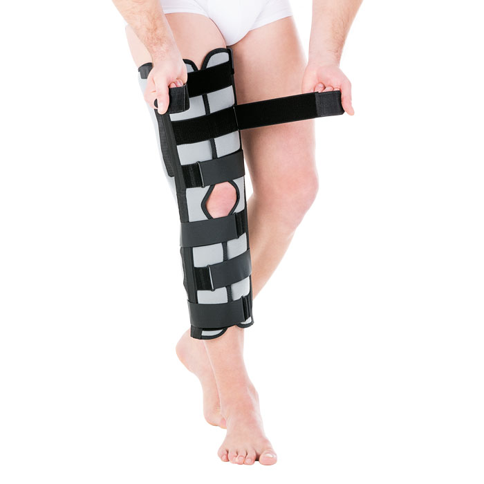фото Бандаж для полной фиксации коленного сустава (тутор) Т.44.46 (Т-8506) 60 см от АО Липецкмедтехника